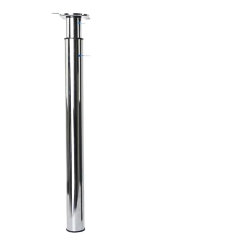 ZGXNYI Klappbare Tischbeine, robuste, klappbare Stangenfußstütze, verstellbare, teleskopische Tischstütze, Möbelbeine, Hardware(Bright Silver) von ZGXNYI