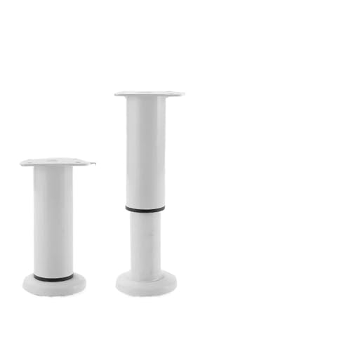 ZGXNYI Verstellbarer Stützfuß for Tischbett TV-Schrank Möbelbeine Extra hohe TV-Schrankstützsäule Sofafuß(White 4-Piece Upgraded Non-Slip Base [12-18cm high]) von ZGXNYI