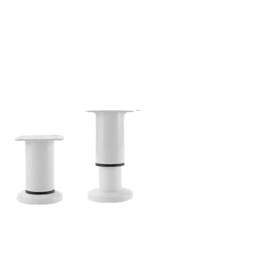 ZGXNYI Verstellbarer Stützfuß for Tischbett TV-Schrank Möbelbeine Extra hohe TV-Schrankstützsäule Sofafuß(White 4-Piece Upgraded Non-Slip Base [8-12CM high]) von ZGXNYI