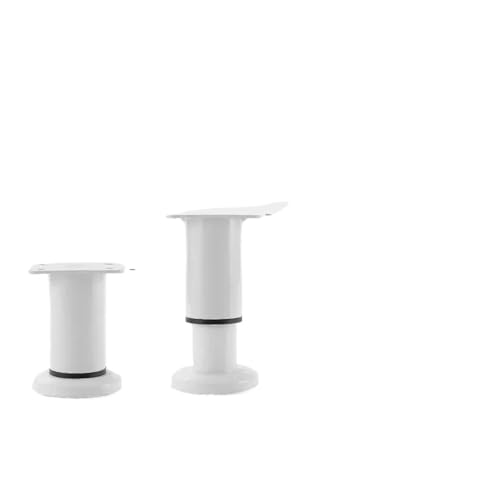 ZGXNYI Verstellbarer Stützfuß for Tischbett TV-Schrank Möbelbeine Extra hohe TV-Schrankstützsäule Sofafuß(White Upgraded Non-Slip Base [8-12CM high] 1 Pack) von ZGXNYI