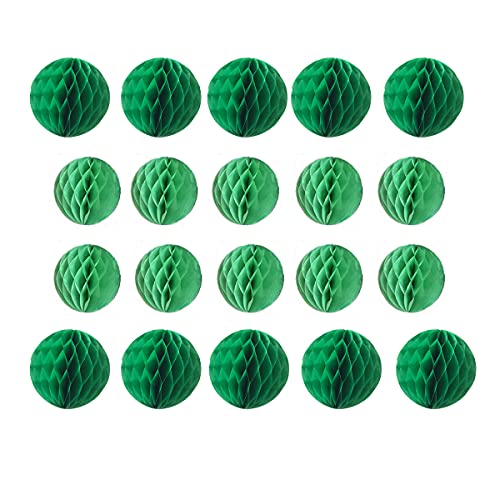 Waben-Blumenbälle, Party-Wabenbälle, Dekoration, Papierblumen, Seidenpapier, Blumenbälle, Pompons, Bälle für Babyparty, Geburtstag, Hochzeit, Heimdekoration (7,6 cm + 15,2 cm, Grün, Dunkelgrün), 20 Waben-Blumenbälle, Party-Wabenbälle, Dekoration, Papierblumen, Seidenpapier, Blumenbälle, Pompons, Bälle für Babyparty, Geburtstag, Hochzeit, Heimdekoration (7,6 cm + 15,2 cm, Grün, Dunkelgrün), 20 von N/C