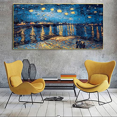 ZGmaxCL 5D Diamanten Gemälde Set Diamond Painting Set Puzzles Erwachsene Kinder Full Groß Sternennacht über der Rhone von Van Gogh Home Wall Décor 100x50cm ZGmaxCL 5D Diamanten Gemälde Set Diamond Painting Set Puzzles Erwachsene Kinder Full Groß Sternennacht über der Rhone von Van Gogh Home Wall Décor 100x50cm von ZGmaxCL