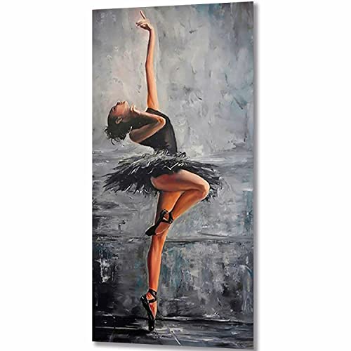 ZGmaxCL DIY 5D Diamond Painting Set Puzzles Stickerei Strass Diamant Malerei Erwachsene Full Groß Ballerina-Mädchen Home Wand Décor 90x40cm von ZGmaxCL