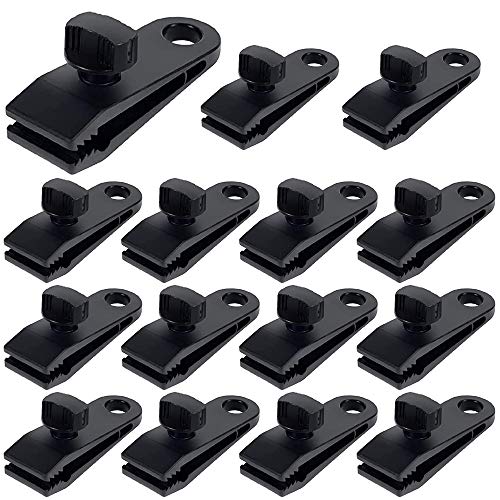 Planenclip Zelte Clip Planenspanner Tarp Klemme Plane Befestigungsclips für Zelt Boots Abdeckplanen Sowie Sonnensegel und Werbebanner 15STK von ZHANChen