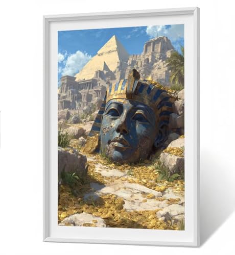 5D DIY Diamond Painting Set - Ägypten Diamant Painting Kinder, Pyramide Full Drill Bastelset für Erwachsene, Diamant Kunst Bilder Mosaic Stickerei für Home Wand Dekor 60x80 cm ZBSF246 5D DIY Diamond Painting Set - Ägypten Diamant Painting Kinder, Pyramide Full Drill Bastelset für Erwachsene, Diamant Kunst Bilder Mosaic Stickerei für Home Wand Dekor 60x80 cm ZBSF246 von ZHANGBINGSHENDIAN