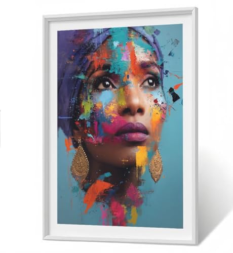 Diamond Painting Kinder Gesicht 5D Diamond Painting Frau Bilder DIY Full drill Crystal Strass Stickerei Mosaic Diamant Malerei Bastelset Geeignet Geschenk und Wanddeko 60x80 cm ZBSF294 von ZHANGBINGSHENDIAN