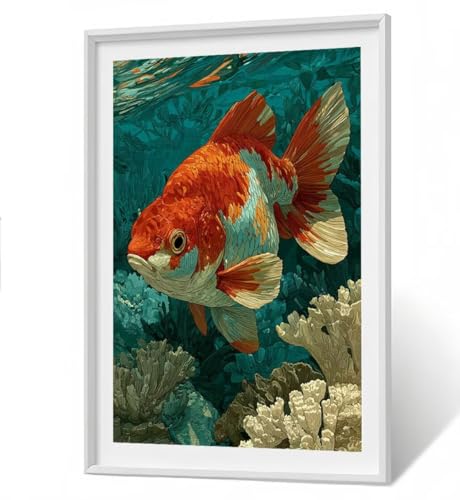 Fisch Diamond Painting Kit Groß XXL 60x80 cm, 5D DlY Koralle Diamant Painting Bilder Kinder Full drill Daiments Malerei Erwachsene, Diamond Art Mosaic Stickerei Bastelset Geschenk Wand Dekor ZBSF242 Fisch Diamond Painting Kit Groß XXL 60x80 cm, 5D DlY Koralle Diamant Painting Bilder Kinder Full drill Daiments Malerei Erwachsene, Diamond Art Mosaic Stickerei Bastelset Geschenk Wand Dekor ZBSF242 von ZHANGBINGSHENDIAN