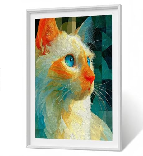 Katze 5D Diamond Painting Erwachsene - Abstrakt Full Drill Diamant Painting Kinder Bilder, DIY Mosaic Bastelset für Erwachsene, Diamant Malerei Stickerei Groß für Home Decor 80x100 cm ZBSF289 Katze 5D Diamond Painting Erwachsene - Abstrakt Full Drill Diamant Painting Kinder Bilder, DIY Mosaic Bastelset für Erwachsene, Diamant Malerei Stickerei Groß für Home Decor 80x100 cm ZBSF289 von ZHANGBINGSHENDIAN