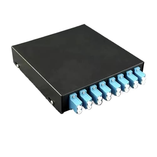 ZHANGGH Glasfaser-Anschlussbox, 2 Stück, 8 Ports, Mini-Leerkasten, komplett ausgestattet, FC SC LC ST, 4/8-Core-Adapter, Pigtail-Anschlussdose (Fuchsia) von ZHANGGH