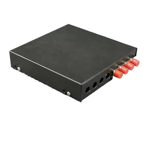 ZHANGGH Glasfaser-Anschlussdose, 2 Stück, 8 Anschlüsse, Mini-Leerkasten, komplett ausgestattet, FC SC LC ST, 4/8-adrig-Adapter, Pigtail-Anschlussdose (Orange/Schwarz) von ZHANGGH
