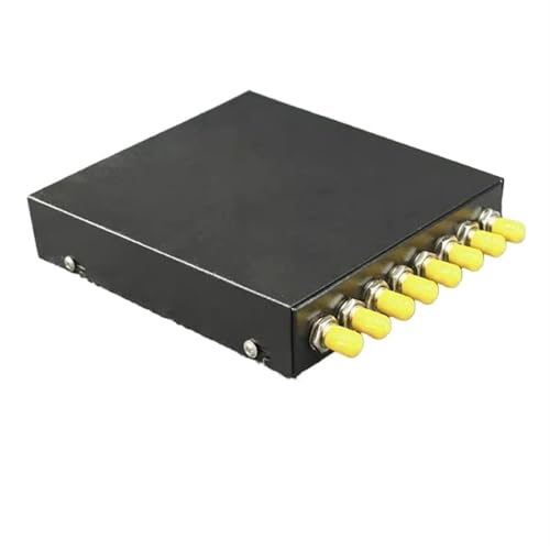 ZHANGGH Glasfaser-Anschlussdose, 2 Stück, 8 Anschlüsse, Mini-Leerkasten, komplett ausgestattet, FC SC LC ST, 4/8-adriger Adapter, Pigtail-Anschlussdose (gelb) von ZHANGGH