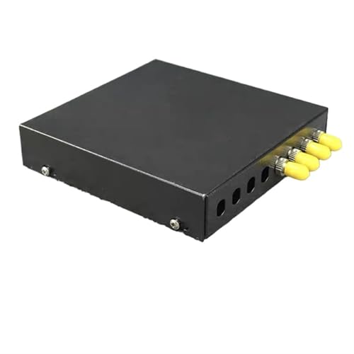 ZHANGGH Glasfaser-Anschlussdose, 2 Stück, 8 Anschlüsse, Mini-Leerkasten, komplett ausgestattet, FC SC LC ST, 4/8-adriger Adapter, Pigtail-Anschlussdose (gelb/schwarz) von ZHANGGH