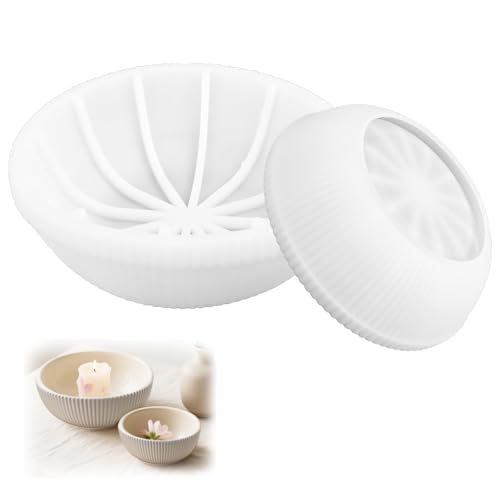 Silikonformen Gießformen Schale, (20x7cm) – BPA-freie Gießform für Epoxidharz,Kerzen Schokolade Hitzebeständig bis 250°C, Silikon Gießform, Lebensmittelecht Spülmaschinenfest Tablett Epoxidharz Formen von ZHAO GE