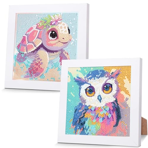 ZHAO GE Diamond Painting Kinder Set, 5D DIY Cartoon Diamant Painting Bilder, 2er Set Diamond Painting Kinder, 5D Painting Mädchen,DIY Mosaikherstellung Arts Craft für Home Wand Decor 18x18cm ZHAO GE Diamond Painting Kinder Set, 5D DIY Cartoon Diamant Painting Bilder, 2er Set Diamond Painting Kinder, 5D Painting Mädchen,DIY Mosaikherstellung Arts Craft für Home Wand Decor 18x18cm von ZHAO GE