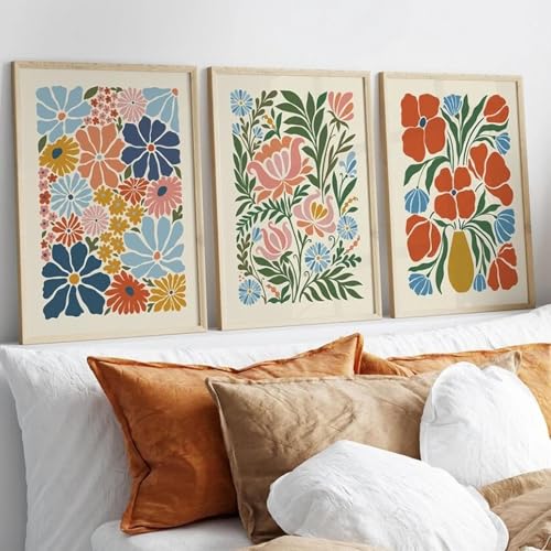 ZHAOLIN Vintage Boho Blumenkunst Poster Botanischer Wandkunstdruck Bild Abstrakte Leinwandmalerei für Wohnzimmer Heimdekoration 70X90cmx3 Innenrahmen ZHAOLIN Vintage Boho Blumenkunst Poster Botanischer Wandkunstdruck Bild Abstrakte Leinwandmalerei für Wohnzimmer Heimdekoration 70X90cmx3 Innenrahmen von ZHAOLIN