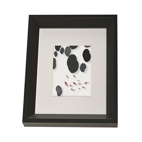 ZHAOQIN Bilderrahmen Bilderrahmen, Fotoalbum, Posterrahmen, weißes Holz, 10,2 x 15,2 cm, schwarzer Eichen-/Walnuss-Bilderrahmen(Noir) von ZHAOQIN