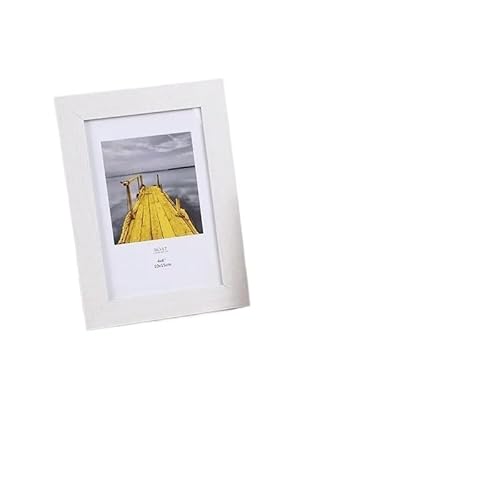 ZHAOQIN Bilderrahmen Einfacher Holz-Bilderrahmen, 5/6/7/8 Zoll, gerahmt, Bilderrahmen, Wand-Posterrahmen, Fotorahmen(White,12.8 x17.8) von ZHAOQIN