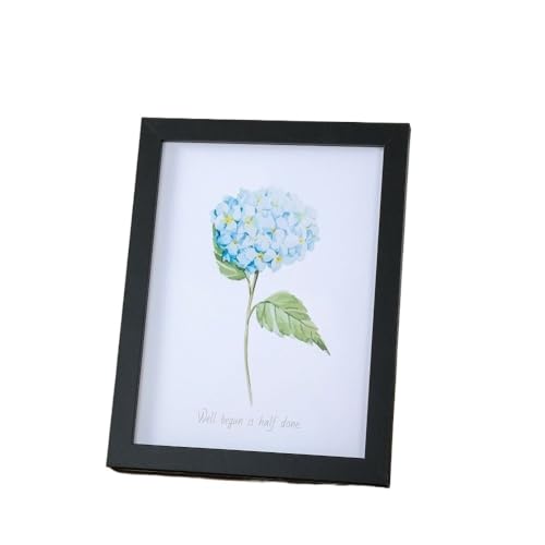 ZHAOQIN Bilderrahmen Holz-Fotorahmen for Aufhängen an der Wand, A4-Bilderrahmen, Ständer for Bilder, Foto-Dekor, Erinnerungsgeschenk, 6 Zoll, 8 Zoll, 10 Zoll(Noir,6inch) von ZHAOQIN