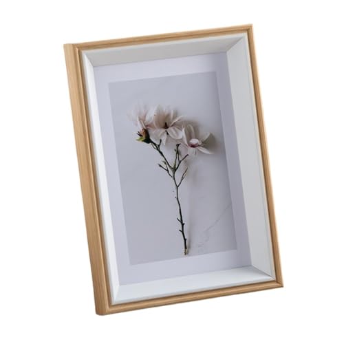 ZHAOQIN Bilderrahmen Holz-Fotorahmen for Aufhängen an der Wand, Holz-Bilderrahmen, Ständer for Bilder, Foto-Dekor, Gedenkgeschenk(7 inch) von ZHAOQIN