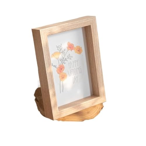ZHAOQIN Bilderrahmen Ins Holz Bilderrahmen Quadratischer Bilderrahmen Wand Wandbehang Fotohalter Schattenbox Desktop Ornament Box Bilderrahmen(S3 Photo Frame,7in (12.7x17.8cm)) von ZHAOQIN