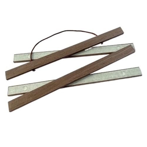 ZHAOQIN Bilderrahmen Natürlicher magnetischer Holzrahmen Poster Aufhänger Fotorahmen Poster und Drucke Weißes Holz Wandbehang Wandmalerei Home Room Decor(Black Walnut MDF,70cm Long) von ZHAOQIN