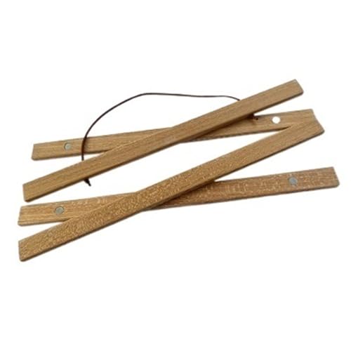 ZHAOQIN Bilderrahmen Natürlicher magnetischer Holzrahmen Poster Aufhänger Fotorahmen Poster und Drucke Weißes Holz Wandbehang Wandmalerei Home Room Decor(Teak Wood Hanger,70cm Long) von ZHAOQIN