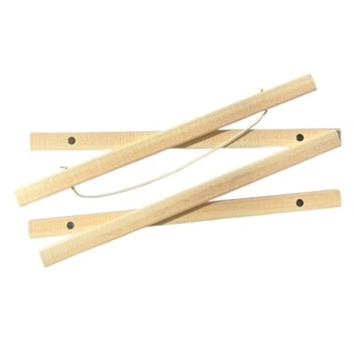 ZHAOQIN Bilderrahmen Natürlicher magnetischer Holzrahmen Poster Aufhänger Fotorahmen Poster und Drucke Weißes Holz Wandbehang Wandmalerei Home Room Decor(White Wood Hanger,70cm Long) von ZHAOQIN