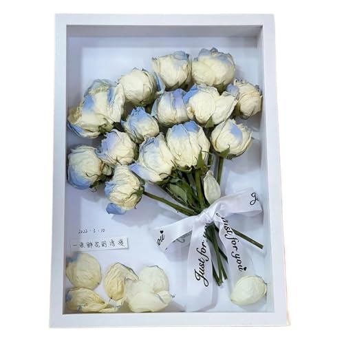 ZHAOQIN Bilderrahmen Tiefe 5 cm DIY Holz-Fotorahmen for die Anzeige dreidimensionaler Werke Holz-Bilderrahmen Foto-Dekor(White,10inch 20.3x25.3 cm) von ZHAOQIN