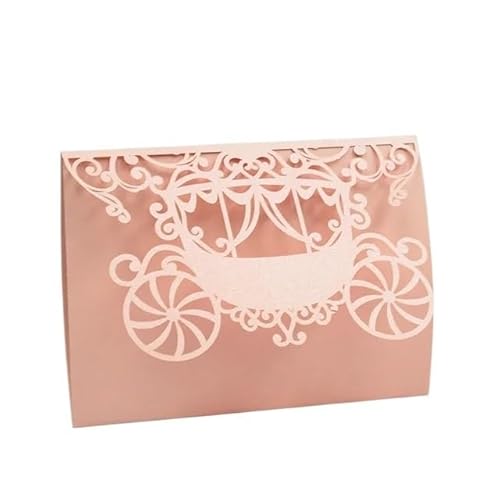 ZHAOQIN Hochzeitskarte Rosa Umschlag Falten(Pink) von ZHAOQIN