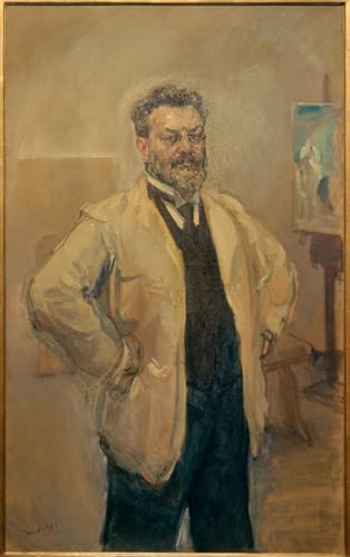 ZHAOSHAN klassischer Leinwand drucken Ölgemälde Wandbilder Großes selbstporträt an der staffelei von max slevogt Abstraktes Foto Bild für Wanddekoration 60x90cm ZHAOSHAN klassischer Leinwand drucken Ölgemälde Wandbilder Großes selbstporträt an der staffelei von max slevogt Abstraktes Foto Bild für Wanddekoration 60x90cm von ZHAOSHAN