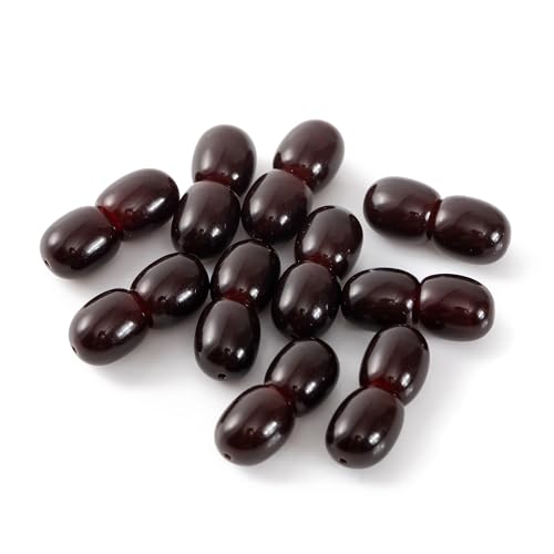Kunststoff-Schraubverschlüsse für die Schmuckherstellung (10 pcs) – selbstgemachte Halsketten oder Armbänder - Polished Cherry von ZHAOXIA