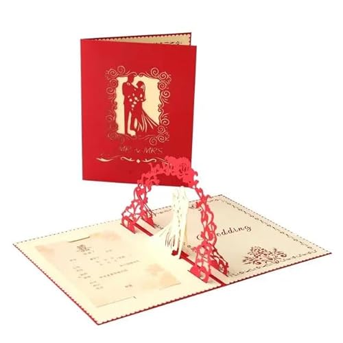 Hochzeitskarte 2 Stücke Hochzeit Pop-up Karte 3D Einladungskarten Braut Und Bräutigam Verlobungskarten Liebhaber Hochzeitseinladung Hochzeit Grußkarten Hochzeitseinladungskarten Hochzeitskarte 2 Stücke Hochzeit Pop-up Karte 3D Einladungskarten Braut Und Bräutigam Verlobungskarten Liebhaber Hochzeitseinladung Hochzeit Grußkarten Hochzeitseinladungskarten von ZHAOYUQI