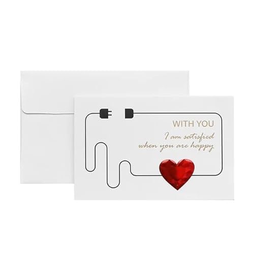 Hochzeitskarte 4 Stück Karten Valentinstag Geschenk Liebe Postkarte Hochzeitseinladung Grußkarten Jahrestag Valentinstag Geschenkkarte mit Umschlägen Hochzeitseinladungskarten(B) von ZHAOYUQI