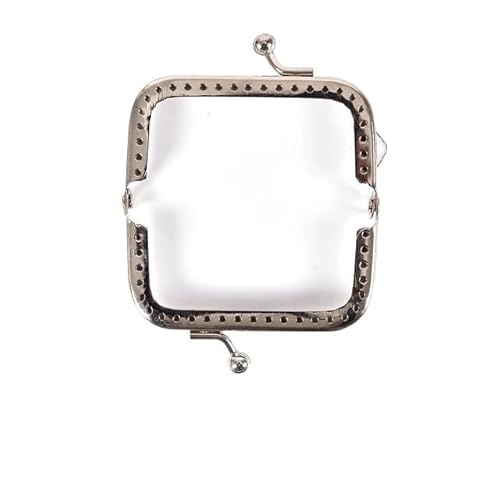 Metall Taschenrahmen 1pc Retro Metall Blume Handtasche Tasche 6,5 CM/8,5 CM/12 CM/15 CM/18 CM/20 CM DIY Machen Handwerk Rahmen Kuss Schließe Schloss Silber Metall GeldböRse Rahmen(6.5CM Silver) von ZHAOYUQI