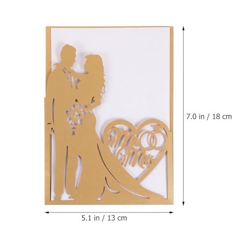 ZHAOYUQI Hochzeitskarte 10 Stücke Aushöhlen Einladungskarten Papier Braut Bräutigam Einladungskarten Papier Einladungskarten Einladungskarten for Hochzeit Hochzeitseinladungskarten(Red) von ZHAOYUQI