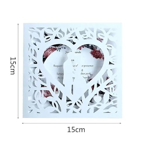 ZHAOYUQI Hochzeitskarte 10 stücke Hochzeitseinladungen Braut Und Bräutigam Hochzeitseinladungskarten Grußkarten Event Party Supplies Hochzeitskarten Hochzeitseinladungskarten(A) von ZHAOYUQI