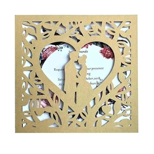 ZHAOYUQI Hochzeitskarte 10 stücke Hochzeitseinladungen Braut Und Bräutigam Hochzeitseinladungskarten Grußkarten Event Party Supplies Hochzeitskarten Hochzeitseinladungskarten(C) von ZHAOYUQI