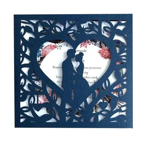 ZHAOYUQI Hochzeitskarte 10 stücke Hochzeitseinladungen Braut Und Bräutigam Hochzeitseinladungskarten Grußkarten Event Party Supplies Hochzeitskarten Hochzeitseinladungskarten(D) von ZHAOYUQI