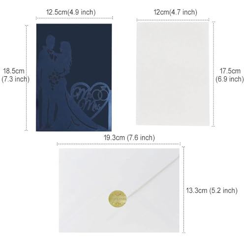 ZHAOYUQI Hochzeitskarte 25 Stück starke rosa Pearly Papier Hochzeitseinladungen Druck Braut Bräutigam Engagement laden Karte Hochzeitseinladungskarten(Golden Yellow,Cover and Envelope) von ZHAOYUQI