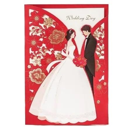 ZHAOYUQI Hochzeitskarte Hochzeitsdekoration Rote Hochzeitseinladungen 50 stücke Elegante Braut Bräutigam Einladungskarten for Hochzeit Hochzeitseinladungskarten ZHAOYUQI Hochzeitskarte Hochzeitsdekoration Rote Hochzeitseinladungen 50 stücke Elegante Braut Bräutigam Einladungskarten for Hochzeit Hochzeitseinladungskarten von ZHAOYUQI