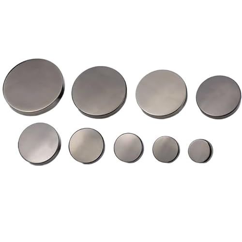 ZHAOYUQI KnöPfe 10 Stück goldene Nähknöpfe aus Metall mit Schaft for Basteln, Legierungsknopf, Kleidung, DIY, Damenmantel, Jacke, Hemd, Zubehör, Scrapbooking Buttons(Gun-Metal,9mm) von ZHAOYUQI