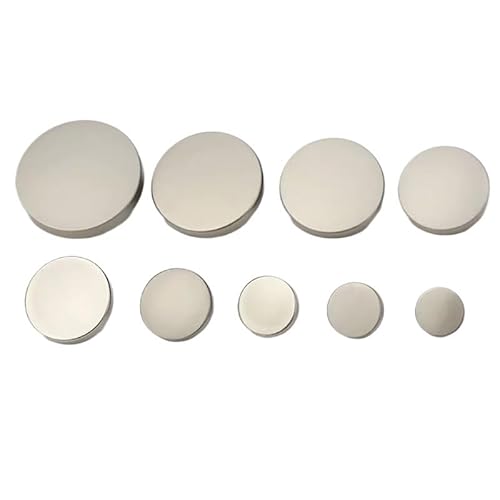 ZHAOYUQI KnöPfe 10 Stück goldene Nähknöpfe aus Metall mit Schaft for Basteln, Legierungsknopf, Kleidung, DIY, Damenmantel, Jacke, Hemd, Zubehör, Scrapbooking Buttons(Matte Silver,23mm) von ZHAOYUQI