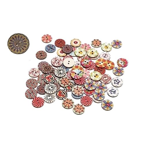 ZHAOYUQI KnöPfe 100 Stück 20 mm Vintage Holzknöpfe bunt bemalt Bastelholz Dekoknöpfe DIY Nähen for Deko, Nähen Basteln DIY Buttons ZHAOYUQI KnöPfe 100 Stück 20 mm Vintage Holzknöpfe bunt bemalt Bastelholz Dekoknöpfe DIY Nähen for Deko, Nähen Basteln DIY Buttons von ZHAOYUQI