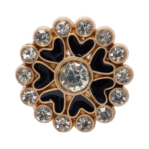 ZHAOYUQI KnöPfe 5 Stück Klassische glänzende runde Metallknöpfe mit Schaft for Nähen von Zuhause, Kleidung, Jacke, Mantel, Basteln, Geschenk, Zubehör, Dekor, 18 mm Buttons(F) von ZHAOYUQI