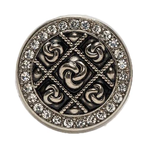 ZHAOYUQI KnöPfe 5 Stück Klassische glänzende runde Metallknöpfe mit Schaft for Nähen von Zuhause, Kleidung, Jacke, Mantel, Basteln, Geschenk, Zubehör, Dekor, 18 mm Buttons(S) von ZHAOYUQI