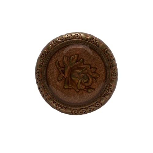 ZHAOYUQI KnöPfe 5 Stück Retro-Druck Metall Schaftknopf Nähen Home Kleidung Mantel Jacke Basteln Zubehör Dekor 25mm Buttons(D) von ZHAOYUQI