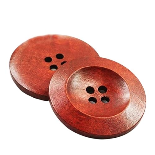 ZHAOYUQI KnöPfe 50 Stück 7 Farben 4 Löcher DIY Holzknöpfe for Nähen von Sammelalben, Kleidung, Basteln, Jacken, Blazern, Pullovern, Handarbeitszubehör Buttons(05,18mm) von ZHAOYUQI