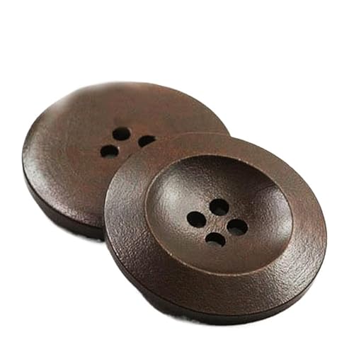 ZHAOYUQI KnöPfe 50 Stück 7 Farben 4 Löcher DIY Holzknöpfe for Nähen von Sammelalben, Kleidung, Basteln, Jacken, Blazern, Pullovern, Handarbeitszubehör Buttons(06,20mm) von ZHAOYUQI