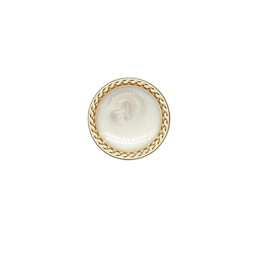 ZHAOYUQI KnöPfe 6 Stück Gold Perlen Damen Knöpfe Dekorationen for Kleidung Vintage Anzug Mantel Kleid Knopf Metall DIY Nähzubehör Handarbeiten Buttons(1,11mm. 10 Pieces) von ZHAOYUQI