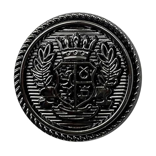 ZHAOYUQI KnöPfe Metallknöpfe Goldene Knöpfe Vintage College Stil Anzugknöpfe Handgenähte Mantel Kleiderknöpfe Buttons(03,18MM) von ZHAOYUQI